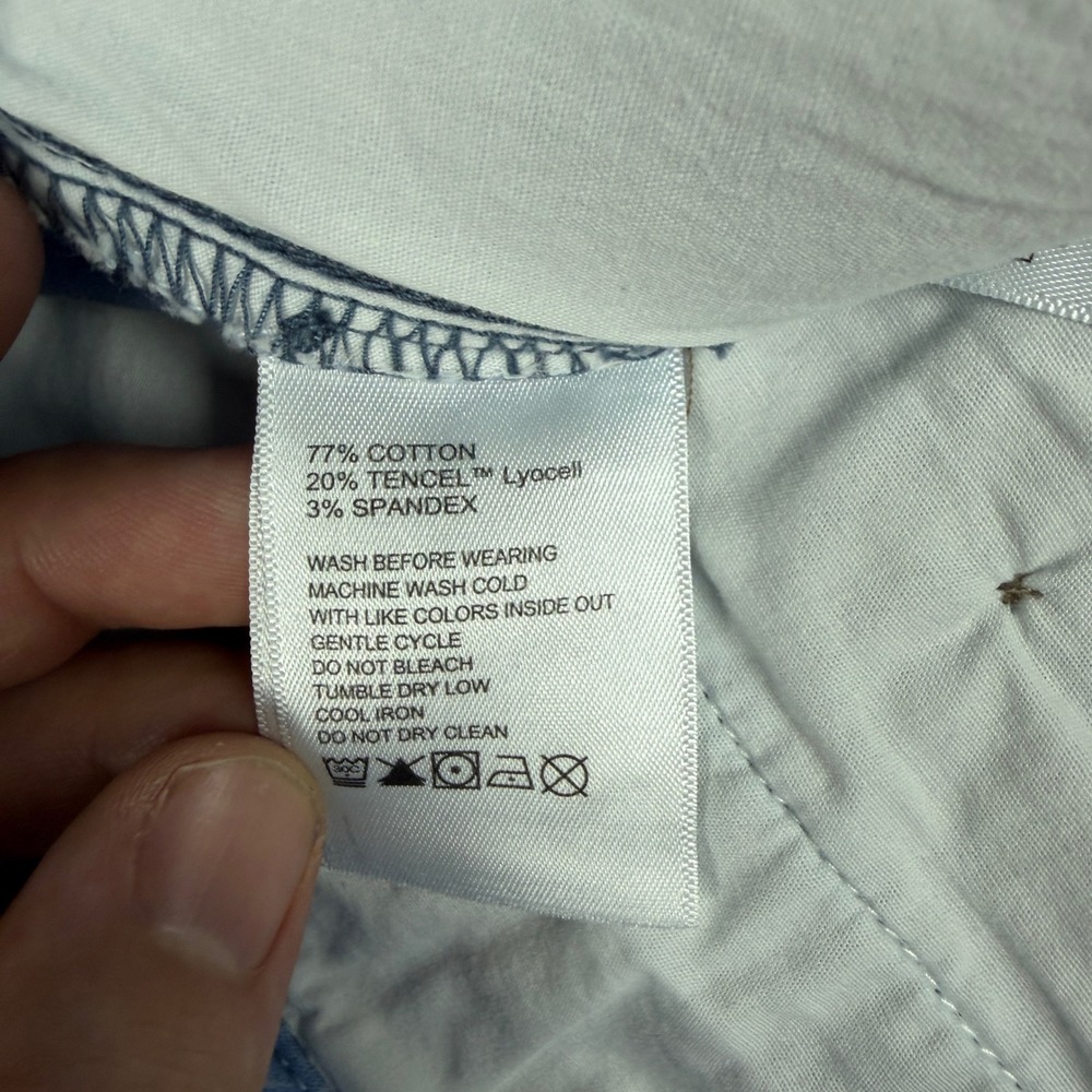 Tommy Bahama Boracay Shorts Mens 40 Blue Cotton Tencel Blend Flat Front Chino - Picture 7 of 8